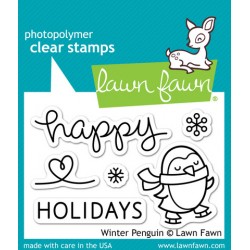 Lawn Fawn Winter Penguin stamp set